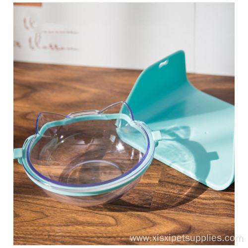 Adjustable oblique mouth food bowl cat food bowl